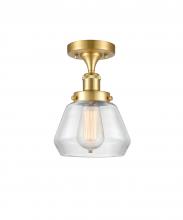 Innovations Lighting 916-1C-SG-G172 - Fulton - 1 Light - 6 inch - Satin Gold - Semi-Flush Mount