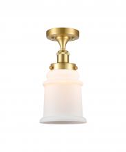 Innovations Lighting 916-1C-SG-G181 - Canton - 1 Light - 6 inch - Satin Gold - Semi-Flush Mount