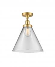Innovations Lighting 916-1C-SG-G42-L - Cone - 1 Light - 12 inch - Satin Gold - Semi-Flush Mount