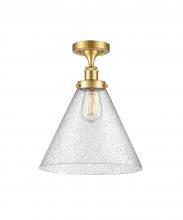 Innovations Lighting 916-1C-SG-G44-L - Cone - 1 Light - 12 inch - Satin Gold - Semi-Flush Mount