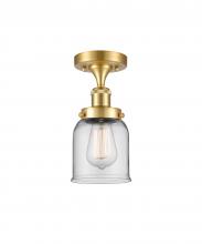 Innovations Lighting 916-1C-SG-G52 - Bell - 1 Light - 5 inch - Satin Gold - Semi-Flush Mount