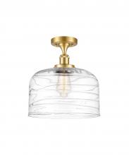 Innovations Lighting 916-1C-SG-G713-L - Bell - 1 Light - 12 inch - Satin Gold - Semi-Flush Mount