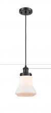 Innovations Lighting 916-1P-BK-G191 - Bellmont - 1 Light - 6 inch - Matte Black - Cord hung - Mini Pendant