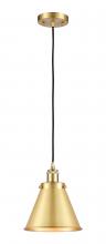 Innovations Lighting 916-1P-SG-M13-SG - Appalachian - 1 Light - 8 inch - Satin Gold - Cord hung - Mini Pendant