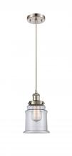 Innovations Lighting 916-1P-SN-G182 - Canton - 1 Light - 6 inch - Brushed Satin Nickel - Cord hung - Mini Pendant