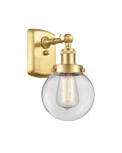 Innovations Lighting 916-1W-SG-G202-6 - Beacon - 1 Light - 6 inch - Satin Gold - Sconce