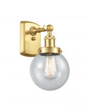 Innovations Lighting 916-1W-SG-G204-6 - Beacon - 1 Light - 6 inch - Satin Gold - Sconce