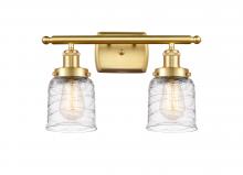 Innovations Lighting 916-2W-SG-G513 - Bell - 2 Light - 16 inch - Satin Gold - Bath Vanity Light