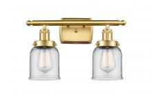 Innovations Lighting 916-2W-SG-G52 - Bell - 2 Light - 16 inch - Satin Gold - Bath Vanity Light