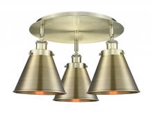 Innovations Lighting 916-3C-AB-M13-AB - Appalachian - 3 Light - 20 inch - Antique Brass - Semi-Flush Mount