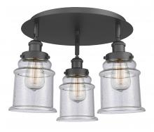 Innovations Lighting 916-3C-BK-G184 - Whitney - 3 Light - 18 inch - Matte Black - Semi-Flush Mount