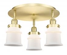 Innovations Lighting 916-3C-SG-G181S - Canton - 3 Light - 17 inch - Satin Gold - Semi-Flush Mount