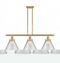 Innovations Lighting 916-3I-SG-G42-L - Cone - 3 Light - 36 inch - Satin Gold - Stem Hung - Island Light