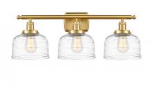 Innovations Lighting 916-3W-SG-G713 - Bell - 3 Light - 28 inch - Satin Gold - Bath Vanity Light