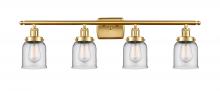Innovations Lighting 916-4W-SG-G52 - Bell - 4 Light - 36 inch - Satin Gold - Bath Vanity Light