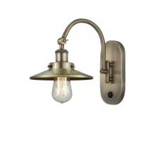 Innovations Lighting 918-1W-AB-M4 - Railroad - 1 Light - 8 inch - Antique Brass - Adjustable Swing Arm
