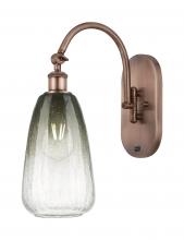 Innovations Lighting 918-1W-AC-G480-6SL - Brookhaven Almond - 1 Light - 6 inch - Antique Copper - Sconce