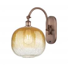Innovations Lighting 918-1W-AC-G481-10AM - Brookhaven Sphere - 1 Light - 11 inch - Antique Copper - Sconce