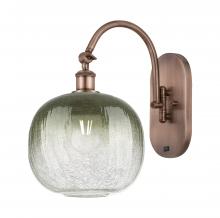 Innovations Lighting 918-1W-AC-G481-10SL - Brookhaven Sphere - 1 Light - 11 inch - Antique Copper - Sconce