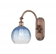 Innovations Lighting 918-1W-AC-G483-8SB - Brookhaven Globe - 1 Light - 8 inch - Antique Copper - Sconce