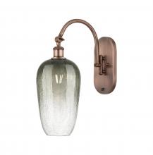 Innovations Lighting 918-1W-AC-G484-7SL - Brookhaven Flute - 1 Light - 7 inch - Antique Copper - Sconce