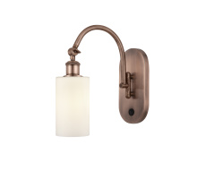 Innovations Lighting 918-1W-AC-G801 - Clymer - 1 Light - 4 inch - Antique Copper - Sconce