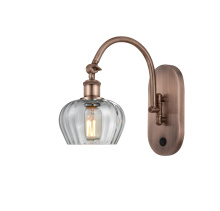 Innovations Lighting 918-1W-AC-G92 - Fenton - 1 Light - 7 inch - Antique Copper - Sconce
