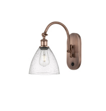 Innovations Lighting 918-1W-AC-GBD-754 - Bristol - 1 Light - 8 inch - Antique Copper - Sconce