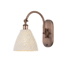 Innovations Lighting 918-1W-AC-NBD-75-NAT - Bristol Natural - 1 Light - 8 inch - Antique Copper - Sconce
