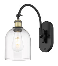 Innovations Lighting 918-1W-BAB-G558-6CL - Bella - 1 Light - 6 inch - Black Antique Brass - Sconce