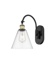 Innovations Lighting 918-1W-BAB-GBC-82 - Berkshire Glass - 1 Light - 8 inch - Black Antique Brass - Sconce