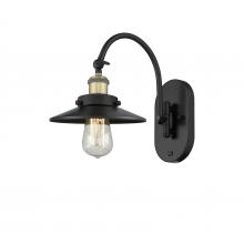 Innovations Lighting 918-1W-BAB-M6 - Railroad - 1 Light - 8 inch - Black Antique Brass - Adjustable Swing Arm