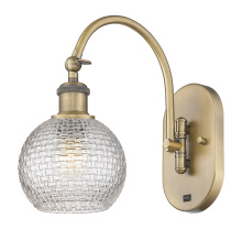 Innovations Lighting 918-1W-BB-G122C-6CL - Athens - 1 Light - 6 inch - Brushed Brass - Sconce