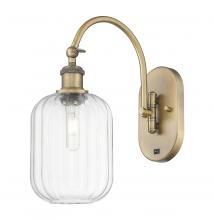 Innovations Lighting 918-1W-BB-G460-7CL - Preston Cylinder - 1 Light - 7 inch - Brushed Brass - Sconce
