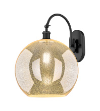 Innovations Lighting 918-1W-BK-G128-12 - Athens - 1 Light - 12 inch - Matte Black - Adjustable - Sconce