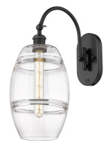 Innovations Lighting 918-1W-BK-G557-8CL - Vaz - 1 Light - 8 inch - Matte Black - Adjustable - Sconce