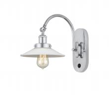Innovations Lighting 918-1W-PC-G1 - Halophane - 1 Light - 9 inch - Polished Chrome - Adjustable Swing Arm