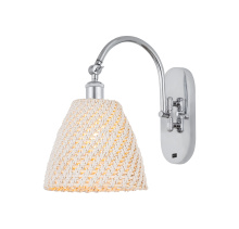 Innovations Lighting 918-1W-PC-NBD-9-NAT - Bristol Natural - 1 Light - 9 inch - Polished Chrome - Sconce