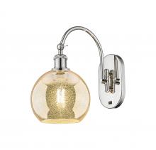 Innovations Lighting 918-1W-PN-G128-8 - Athens - 1 Light - 8 inch - Polished Nickel - Sconce