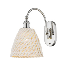 Innovations Lighting 918-1W-PN-NBD-9-NAT - Bristol Natural - 1 Light - 9 inch - Polished Nickel - Sconce