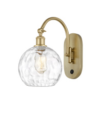 Innovations Lighting 918-1W-SG-G1215-8 - Athens Water Glass - 1 Light - 8 inch - Satin Gold - Sconce