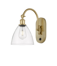 Innovations Lighting 918-1W-SG-GBD-752 - Bristol - 1 Light - 8 inch - Satin Gold - Sconce