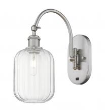 Innovations Lighting 918-1W-SN-G460-7CL - Preston Cylinder - 1 Light - 7 inch - Brushed Satin Nickel - Sconce