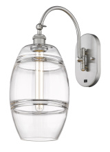 Innovations Lighting 918-1W-SN-G557-8CL - Vaz - 1 Light - 8 inch - Brushed Satin Nickel - Adjustable - Sconce
