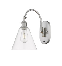 Innovations Lighting 918-1W-SN-GBC-82 - Berkshire Glass - 1 Light - 8 inch - Brushed Satin Nickel - Sconce