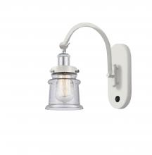 Innovations Lighting 918-1W-WPC-G184S - Canton - 1 Light - 7 inch - White Polished Chrome - Adjustable Swing Arm