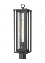 Innovations Lighting 9950-1PLT-BK-25-SDY - Ashland - 1 Light - 7 inch - Matte Black - Chain Hung - Coastal Outdoor Post Lantern
