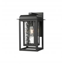 Innovations Lighting 9951-1W-BK-13-CG-BK-WG - Mansfield - 1 Light - 8 inch - Matte Black - Coastal Outdoor Sconce