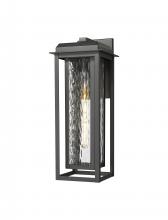 Innovations Lighting 9951-1W-BK-20-CG-BK-WG - Mansfield - 1 Light - 8 inch - Matte Black - Coastal Outdoor Sconce