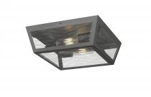 Innovations Lighting 9952-1F-BK-12-WG - Madison - 2 Light - 12 inch - Matte Black - Coastal Outdoor Flush Mount